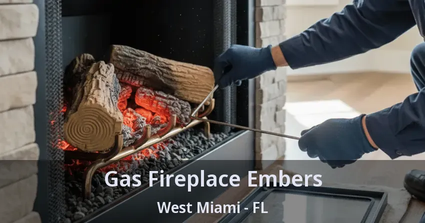 Gas Fireplace Embers West Miami - FL