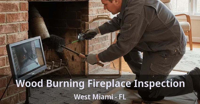 Wood Burning Fireplace Inspection West Miami - FL